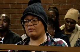 Tiffany Meek in court.