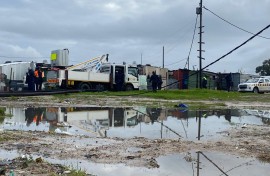 Flooding in both formal and informal settings were recorded. eNCA/Kevin Brandt