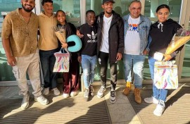 BT academy soccer players