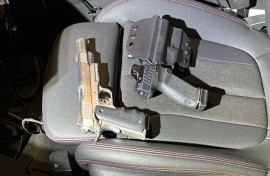 The suspects were found with 30 unlicensed firearms. Supplied