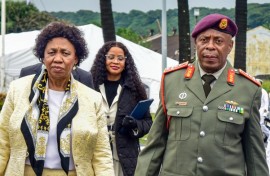 Defence Minister, Angie Motshekga and  SANDF chief, General Rudzani Maphwanya