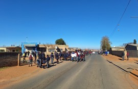 Pupils protest following attack on school mate