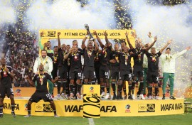 Orlando Pirates clinched their fourth consecutive MTN8 title. BackpagePix/Samuel Shivambu