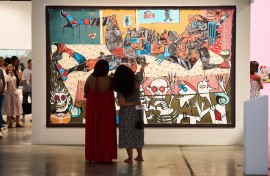 An artwork on display during one of the editions hosted by FNB Art Joburg