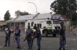 Gauteng police have arrested one person during water protests in Coronationville, Johannesburg.