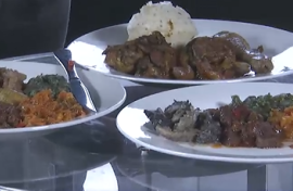  Katlego Mogafe from Ituka catering gave eNCA some of Mzansi's mouth-watering flavours.