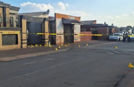 The scene of the Westbury mass shooting. eNCA.Hloni Mtimkulu