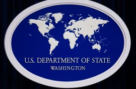 The US Department of State logo. AFP/Paul J Richards