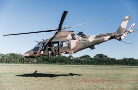 A SANDF helicopter. AFP/Rajesh Jantilal