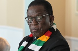 Zimbabwe's President Emmerson Mnangagwa. AFP/Richard A. Brooks