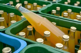 File: Bottles of fruit juice. Patrick Pleul/dpa Picture-Alliance via AFP