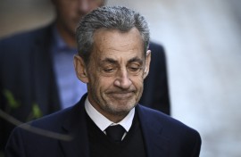 France's former president Nicolas Sarkozy.