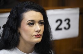 Amber Lee Hughes appears at the Johannesburg High Court. Gallo Images/Beeld/ Deaan Vivier
