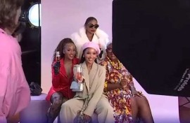 South African influencers in party during the Paris fashion week