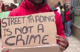 SERI and informal traders protest