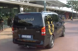 Nathi Mthethwa's body arrives in Durban.