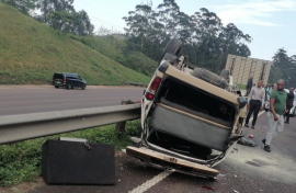 Taxi crash on the N3 highway. Supplied