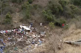 The scene of the bus crash near Makhado.
