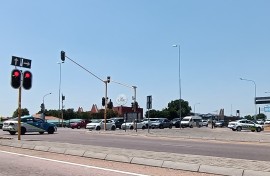 Traffic due to road closures on the N1 South John Voster. Supplied/Firstroad Commercial Towing