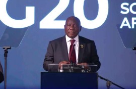 Cyril Ramaphosa at the Social 20 closing ceremony