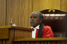 Judge Ratha Mokgoatlheng reacts dring the Senzo Mayiwa murder trial at Pretoria High Court. Gallo Images/Phill Magakoe