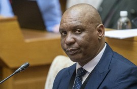 Cedrick Nkabinde testifies at the Parliamentary Ad Hoc Committee inquiry. Gallo Images/Brenton Geach