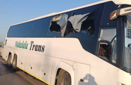 The long-distance bus belonging to Makalala Trans. Supplied