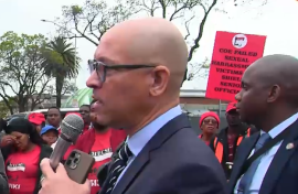 Protest erupts in Madlanga Commission