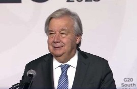 UN secretary general Antonio Guterres