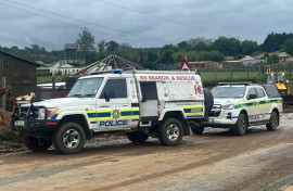 A K9 Search and Rescue vehicle. eNCA/Zanele Buthelezi