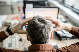 File: A stressed employee. Thomas Eisenhuth/dpa Picture-Alliance via AFP