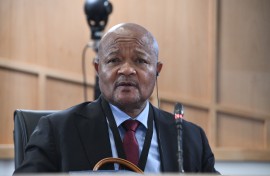 Police Minister Senzo Mchunu testifies at the Madlanga Commission. Gallo Images/Frennie Shivambu