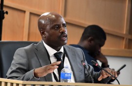 Suspended EMPD Acting Chief Julius Mkhwanazi testifies at Madlanga Commission. Gallo Images/Frennie Shivambu