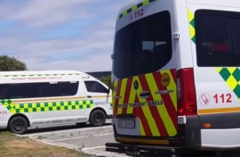 Image of Emergency Services (EMS) vehicles in Nelson Mandela Bay.