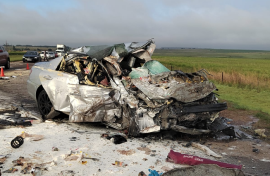The accident scene on the N12 between Ogies and Emalahleni, in Mpumalanga.