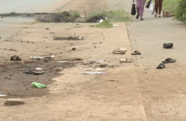 The scene of the Thokoza cash heist.