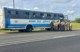 The overloaded bus. Supplied