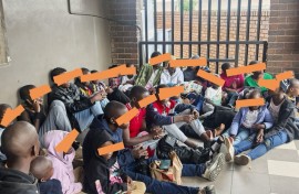 A minibus carrying 33 minors, aged 4 to 15, was stopped on Tuesday afternoon. Photo supplied