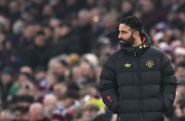 Manchester United manager Ruben Amorim. AFP/Ben Stansall