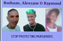 Alexzane Hans, Raymond  Fortuin and Roshaan- Bramwill Gouda.