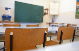 View of an empty classroom. Elisa Schu/dpa Picture-Alliance via AFP