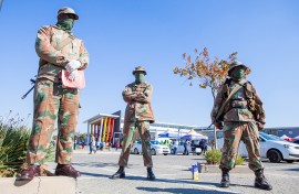 SANDF troops. Sharon Seretlo/Gallo Images