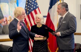 US ambassador-Designate to SA, Leo Bozell during his swearing in. X/@USEmbassySA