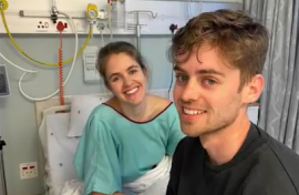 Heart transplant survivor Jamie Waller is pleading for help as her brother joins waiting list. Supplied