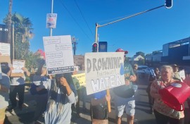 Residents of Melville and Westdene are protesting over the lack of water supply. eNCA/Hloni Mtimkulu