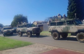 SANDF arrives in Eldorado Park. Supplied