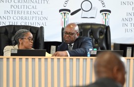 Sesi Baloyi and Mbuyiseli Madlanga at Madlanga Commission Of InquiryGalloImages/Frennie Shivambu