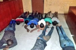 Thirteen alleged zama zama’s were arrested in Johannesburg on Tuesday. Photo supplied