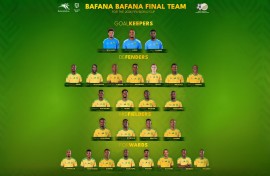 Bafana Bafana final team