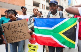 Anti-illegal immigration march. Lubabalo Lesolle/Gallo Images